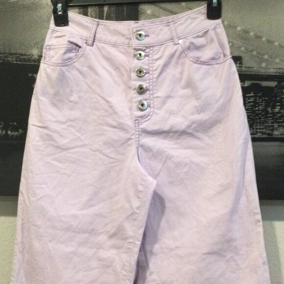 Kate Spade Frozen Lilac Button Front Pant - Picture 6 of 8
